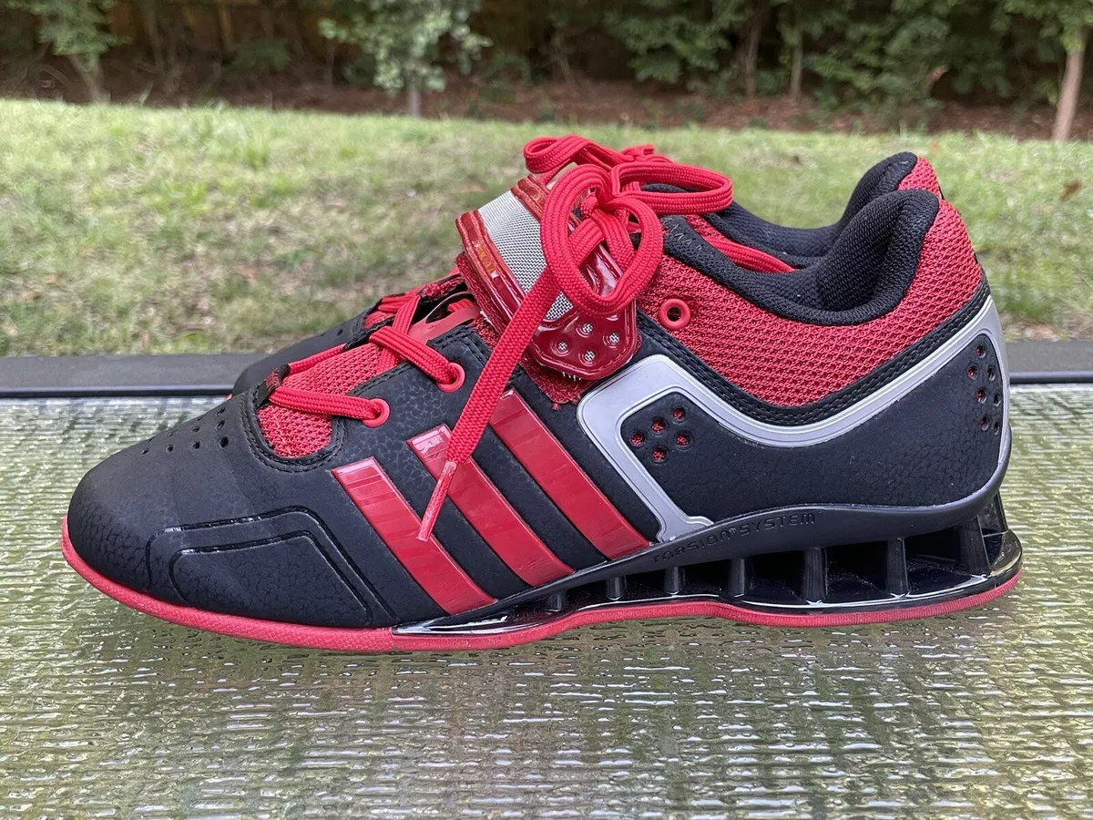 Klaar ingewikkeld constante Adidas Adipower Men&#039;s Size 6.5 Weightlifting Shoes Black Red M21865 |  eBay