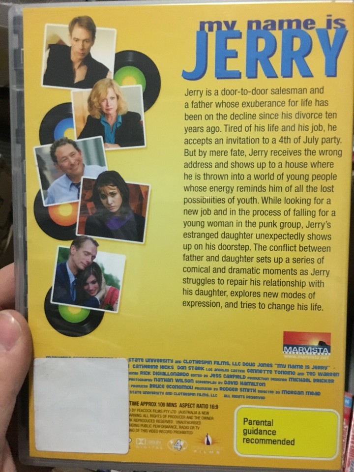 My Name Is Jerry exrental region 4 DVD (2009 comedy