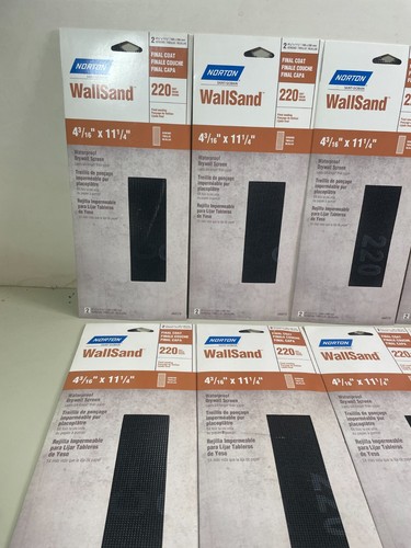 Norton WallSand 220 Grit 4-3/16" X 11-1/4" Drywall Sanding Screen (8x 2pk) 04173 - Picture 3 of 7