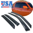 Outside Mount Window Visors Sun Rain Guard for Ram 1500 2500 Crewmax Cab 2010-18