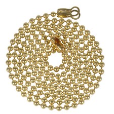 ElekTek Light Pull Chain Cord Clear Acrylic Crystal and Brass effect finish