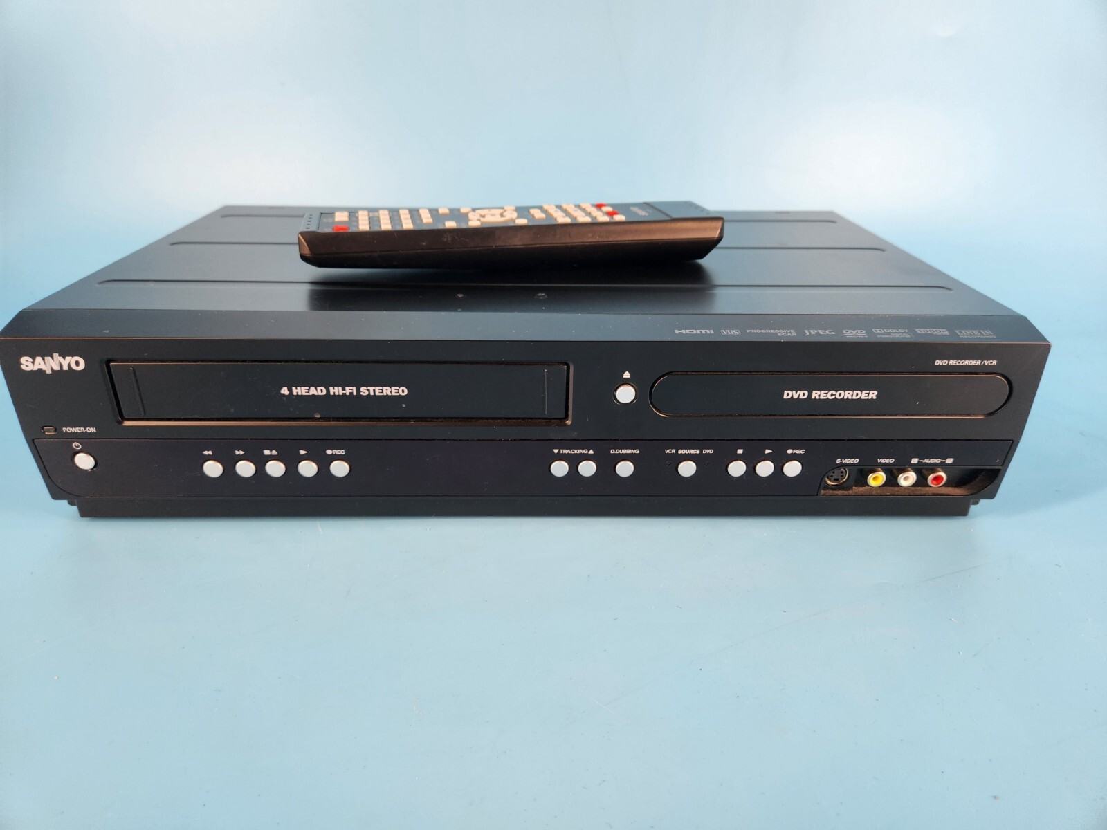 DVD Recorder VCR Combo With Remote Sanyo FWZV475F Tested Working HDMI