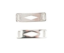 35mm × 10mm Rectangle Connector Links Metal Trim Accessory Silver or Gold