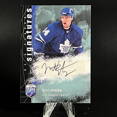 Matt Stajan 2007-08 Upper Deck Be a Player Signatures #S-SJ Auto Maple Leafs