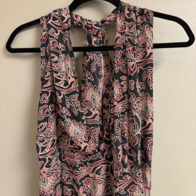 karma highway halter dress Karma Highway Womens Maxi Halter Dress Boho Hippie Size *S Light Flowy  Festival
