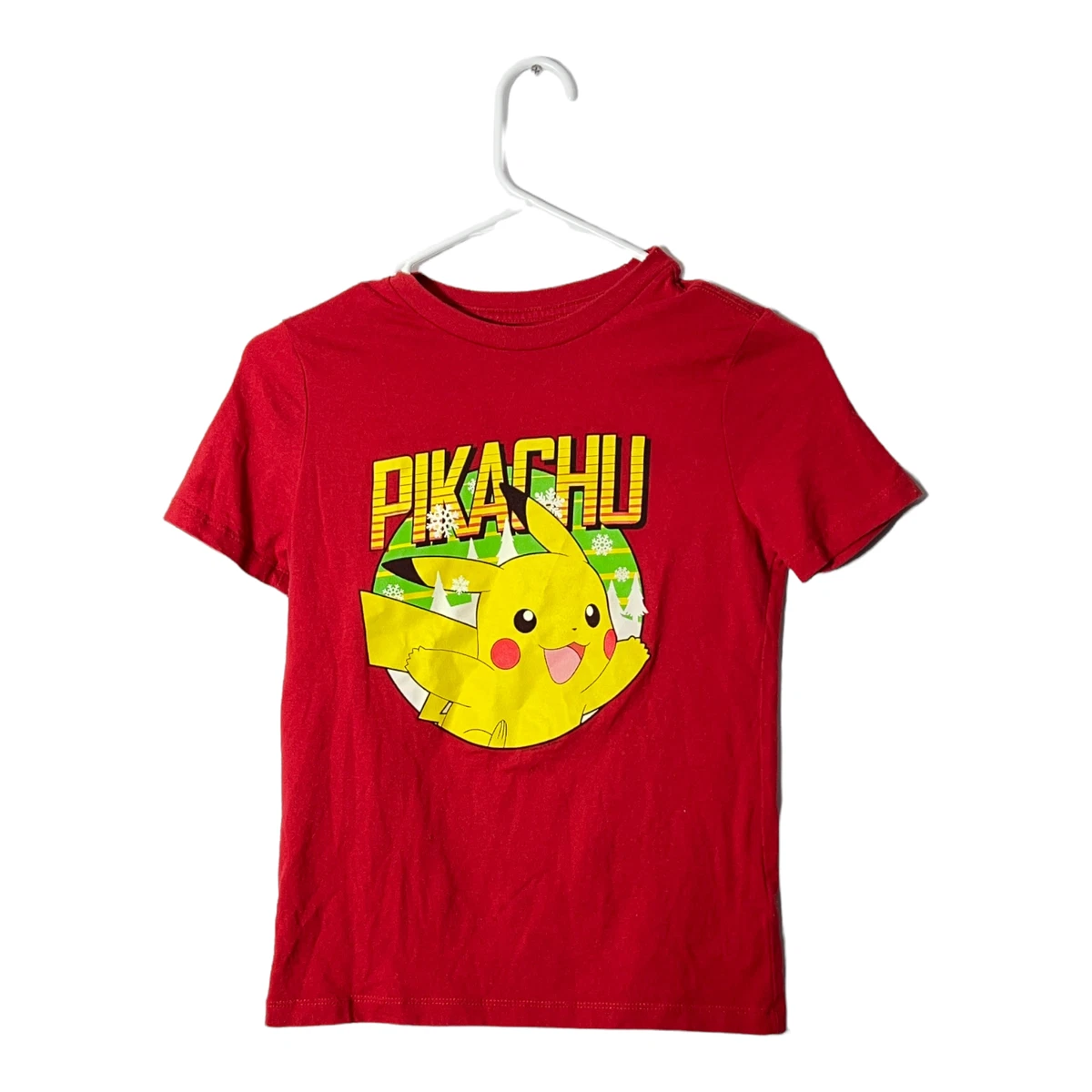 Old Navy Youth boys short sleeve Christmas PIKACHU tshirt size Medium 8