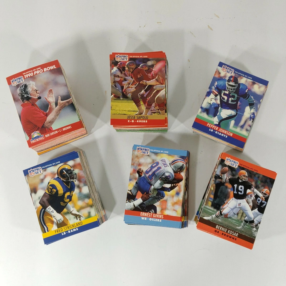 1990 NFL Pro Set Series 1 Football Cards 1-378 Plus Super Bowl Cards Missing 338