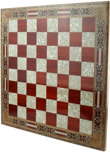 Chess Board Only Large Handmade Solid Inlaid Rosewood 14.2" / Gift Ideas🎁 - Picture 4 of 8