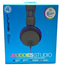 NEW Purple JLAB JBuddies Studio KIDS Wired On-Ear Headphones - SEALED