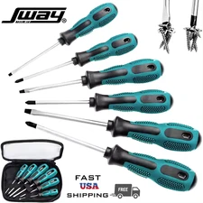 SWAY TOOLS MFG 6-Piece Magnetic Screwdriver Phillips & Slotted Max Grip