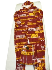 NEW Men's Team Apparel NFL Washington Commanders One Piece PJ's Gift Set-3XL