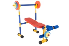 Fun & Fitness For Kids Exercise Equipment Weight Lifting Bench Set Toddler Gym