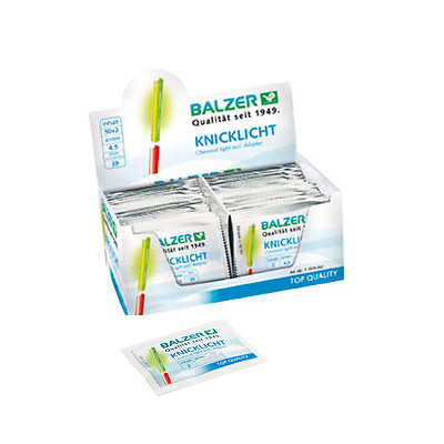 Balzer Knicklichter 100 Stück, Durchmesser 4,5mm, Länge 39mm