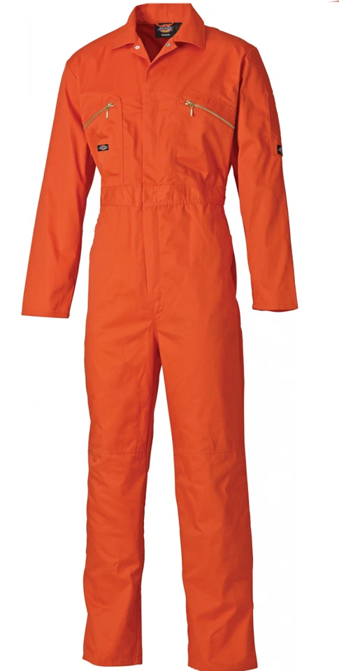 Dickies WD4839 Redhawk Overall Zip Front Coverall Boiler Suit WD4839 | Orange