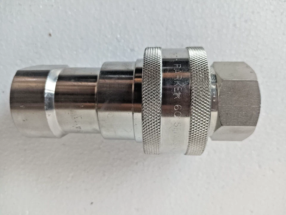 PARKER SSH8-62 & SSH8-63. STAINLESS STEEL MALE-FEMALE COUPLER SET NEW # 3 - Image 3 of 4