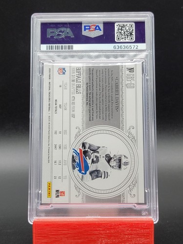 2020 National Treasures Gabriel Davis Rookie Auto NFL Shield/Logo /5 PSA 8 - Bild 2 von 3