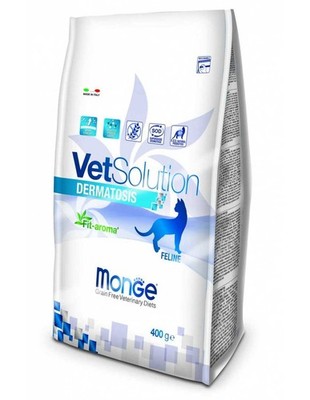 MONGE Vet Solution Cat Dermatosis Futter für Katzen mit Hautproblemen 400 g