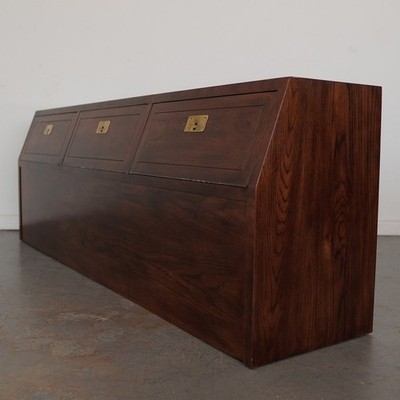 Vintage Henredon Scene One King Storage Headboard - Original