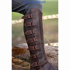 Retro Adjustable Boot Covers Greaves High Leg Guards Cosplay Stage Prop