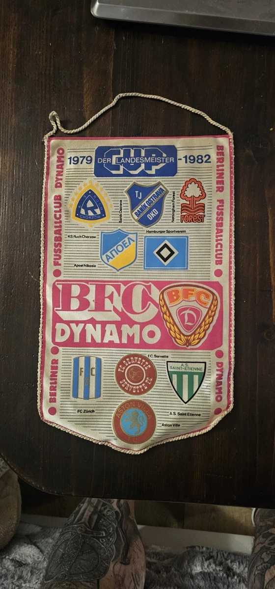 DDR WIMPEL 20 Jahre Berliner Fußballklub BFC 1986 Förderndes Mitglied