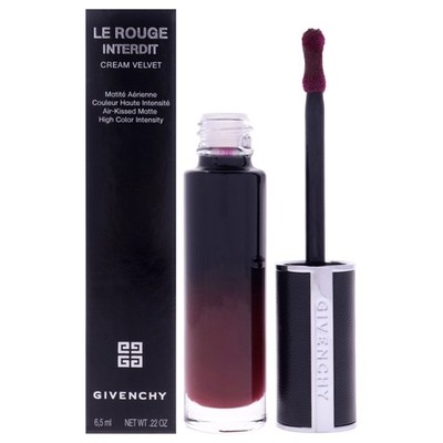 3 Pack Givenchy Le Rouge Interdit Cream Velvet Lipstick-43 Violet Velours-0.33oz