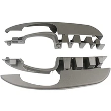  Interior Door Pull Handle (Pair) Compatible with 2003-2018 Chevy Gray/Pewter