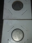 2,seated liberty dimes silver both well worn