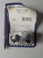 Sea-Dog 426142-1 Chrome Plate Polarized Electrical Outlet 12 Volt SEA2