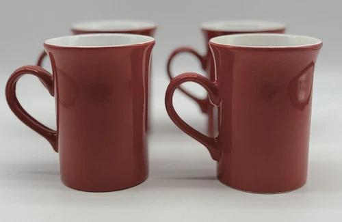 Retro Coffee Mug / Cup set, Staffordshire England, SET of Four KilnCraft