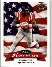2016 Leaf Draft Laquon Treadwell All American #AA-09 Ole Miss Rebels