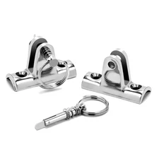 Boat Bimini Top Deck Hinge Concave Base 316 Stainless Steel Deck Hinge 90°F
