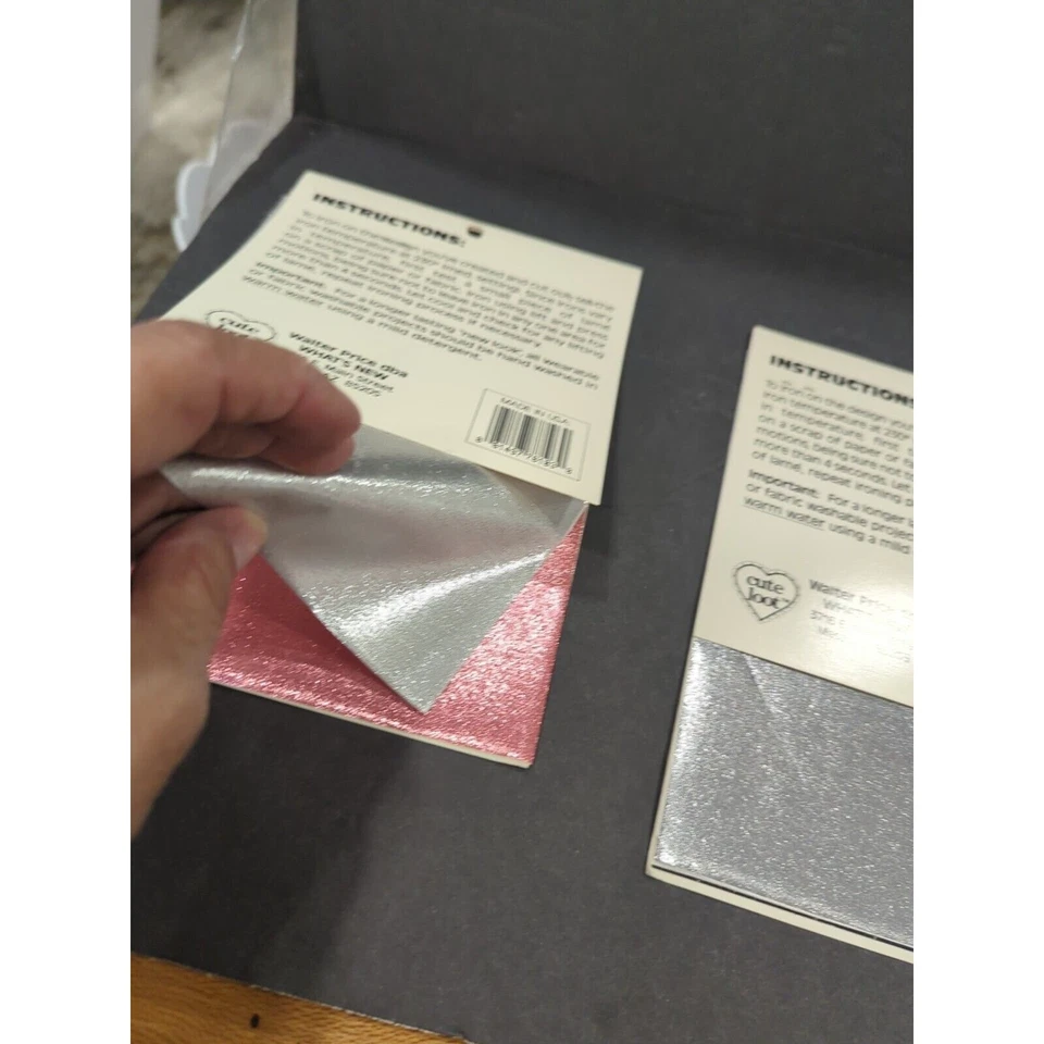 Lot Of 3 Designer Fabrics Lame New Create Your Own Design Pkg Contains 3 5x7 Ea. - Image 3 of 4