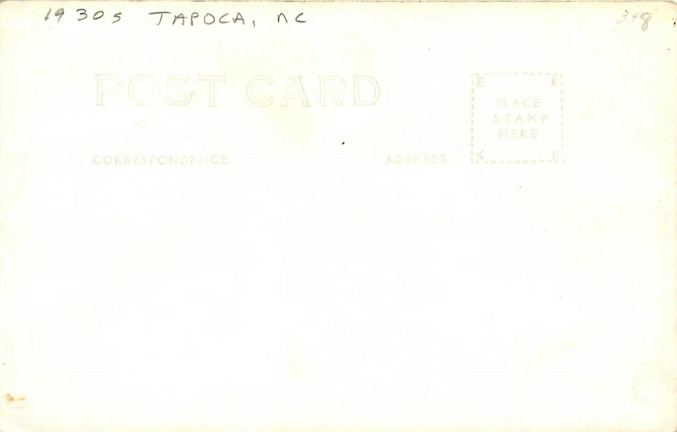 1930s Tapoca North Carolina Deal Gap Highway Cline 1-3-45 RPPC Postcard 25-11068 - Image 2 of 2