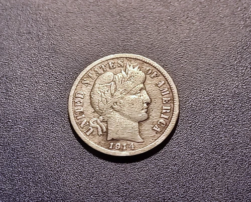Fine 1914-D Barber Dime