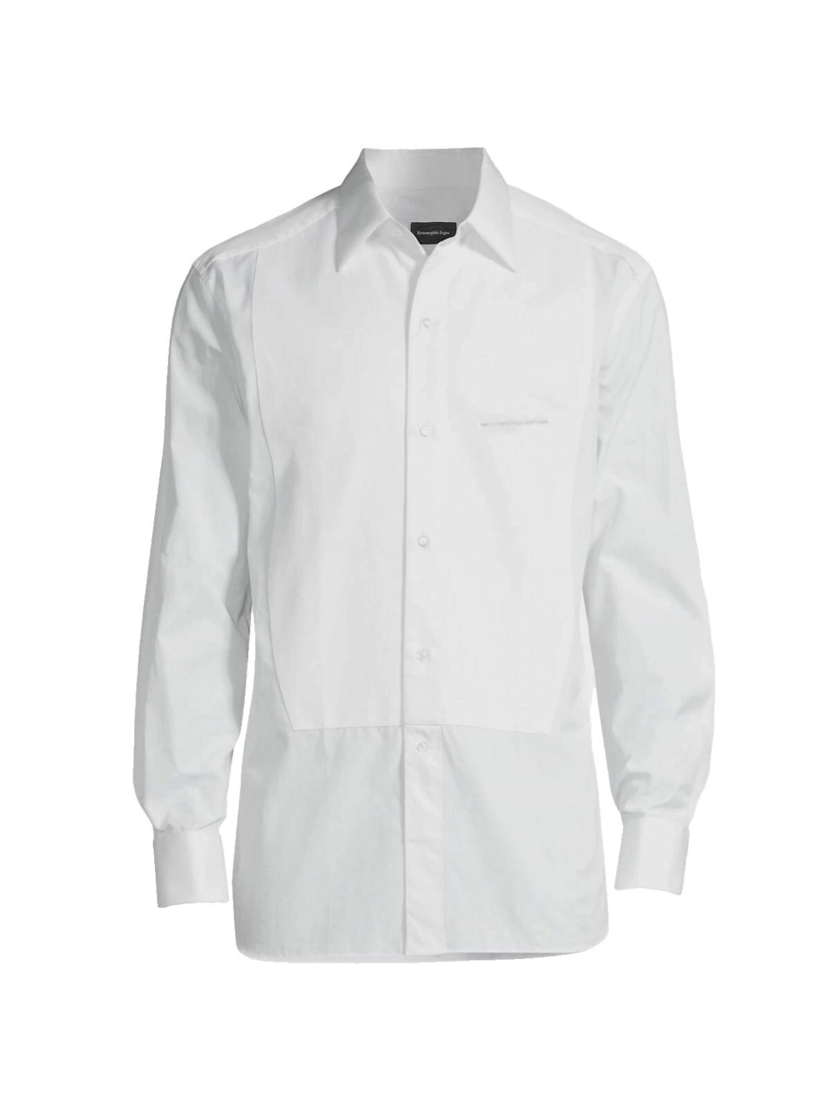 100% Algodón Camisas de Vestir Sólida Ermenegildo Zegna Para Hombres