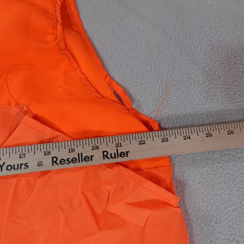 Duck Bay Hunting Vest Mens Large Orange Fish Hunt Outdoor Camp Zip Blaze Top - Picture 14 of 16