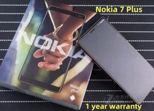Nokia 7 Plus Black Dual SIM 64GB+4GB 4G Unlocked Android SmartphoneNew Sealed
