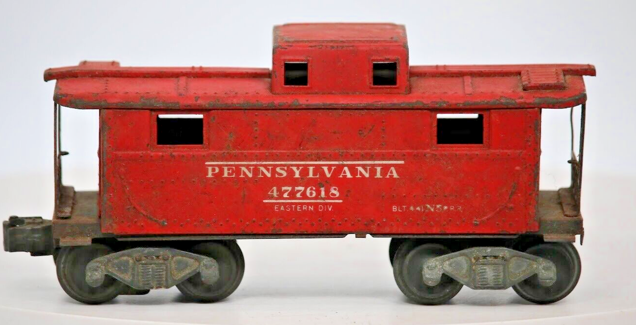 Lionel O Gauge PRR 477618 Metal N5 Caboose Train Car 2472 Postwar