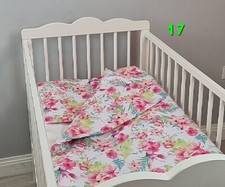 2 pc BEDDING SET BABY BED for COT 120x60 cm PILLOW CASE + DUVET COVER nursery