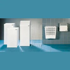 Tork Littainer 100 Kosz z siatki drucianej Biały uchwyt na ręczniki papierowe 330x720x250mm