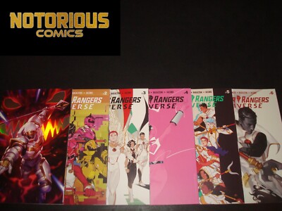 Power Rangers Universe 1-6 Complete Variant Set Comic Lot Run Set Mighty Morphin