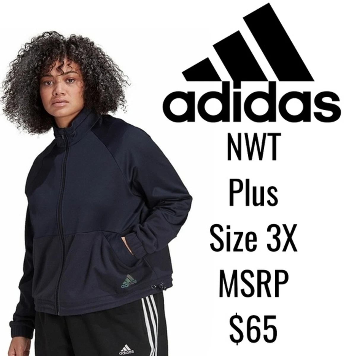 NWT Adidas x Zoe Saldana Collection Track Jacket Plus Size 3X eBay