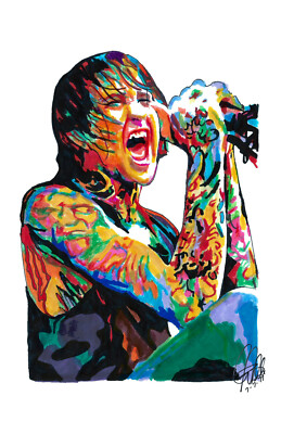 Mitch Lucker Suicide Silence Singer Deathcore Music Poster Print