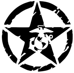 Usmc Decal Star Logo Military Marine Car Sticker Vinyl Semper Fi