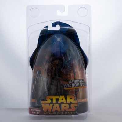 Star Wars Revenge of the Sith Mustafar Sentry #56 Spinning Energy Bolt Figure