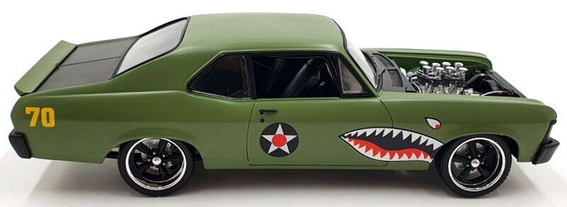 GMP 1/18 Scale Diecast 18957-B - 1970 Chevrolet Nova Warhawk - Green