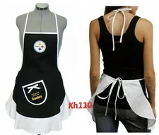 NFL Pittsburgh Steelers Hostess Apron,Tailgating Grilling Party BBQ 