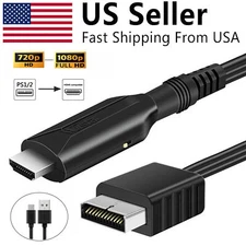 For Sony PS1/PS2 to HDMI Converter Game Console Audio Video 1080p Cable Adapter