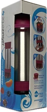 Aqua Zinger Flavor Infuser Flavored Water Fresh Fruit by Zing Anything 20oz Pink