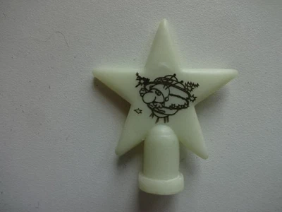 Spielzeug für Puppenstube / Leuchtfigur " Stern mit Schlafmännchen - 37 mm groß - Bild 1 von 2